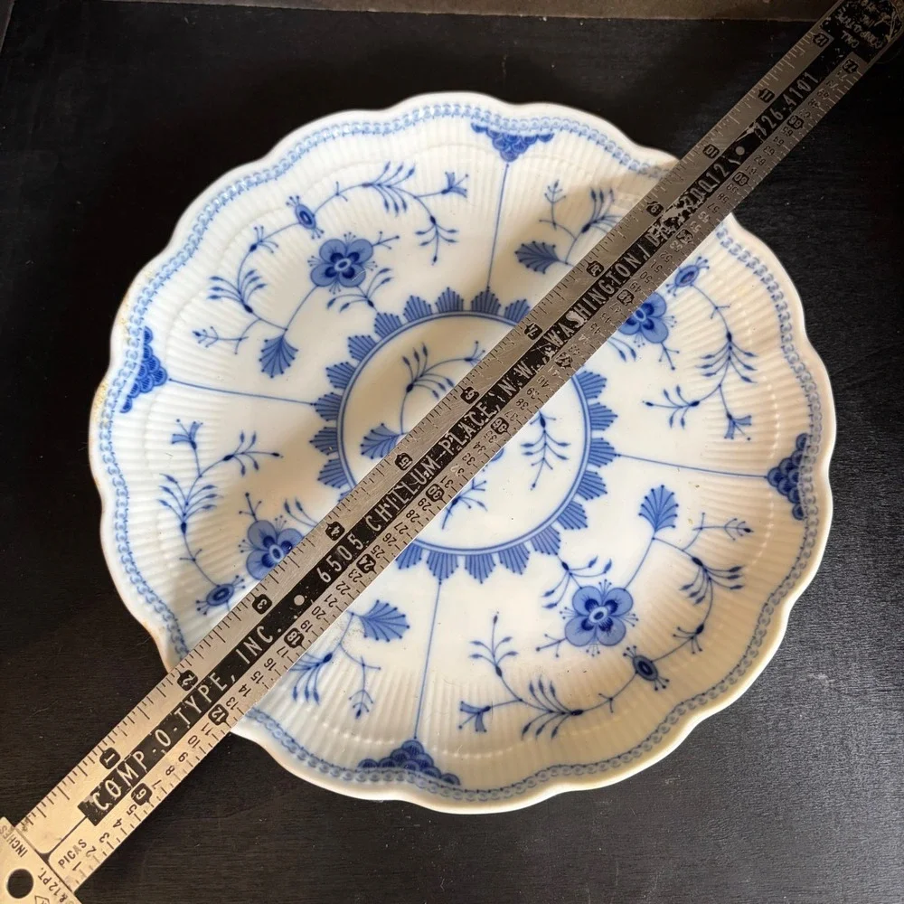 Kaiser Germany Romantica Bornholm Plate K Nossek Echt Kobalt Blue Floral 7.5